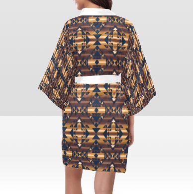 Marron Cloud Kimono Robe Artsadd