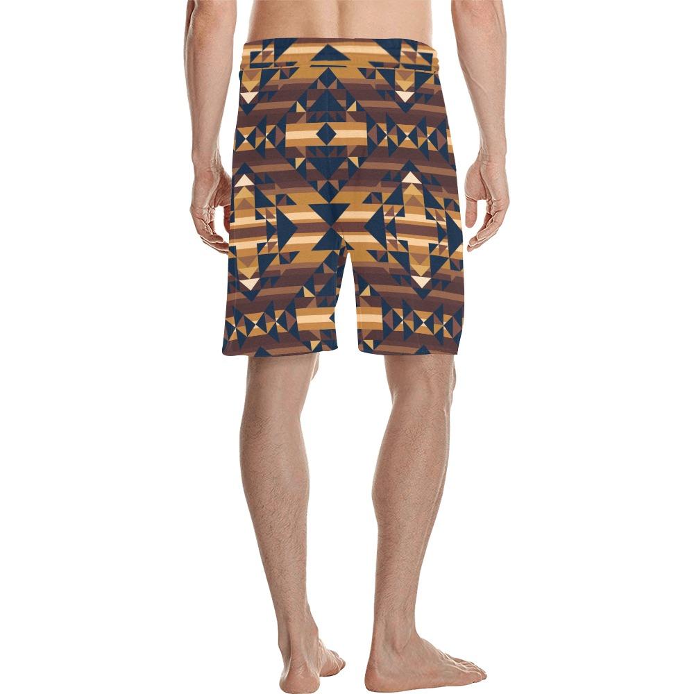 Marron Cloud Men's All Over Print Casual Shorts (Model L23) short e-joyer