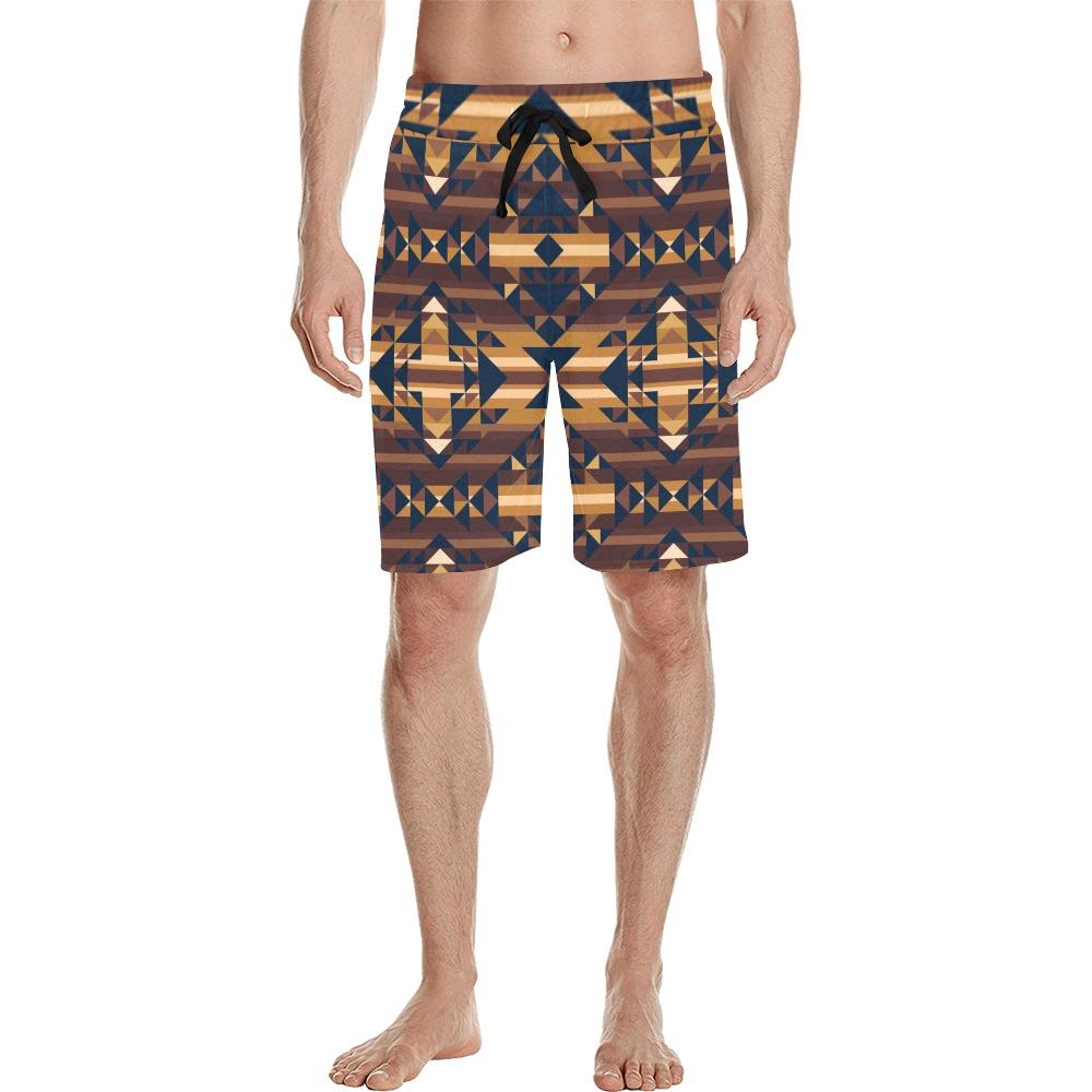 Marron Cloud Men's All Over Print Casual Shorts (Model L23) short e-joyer