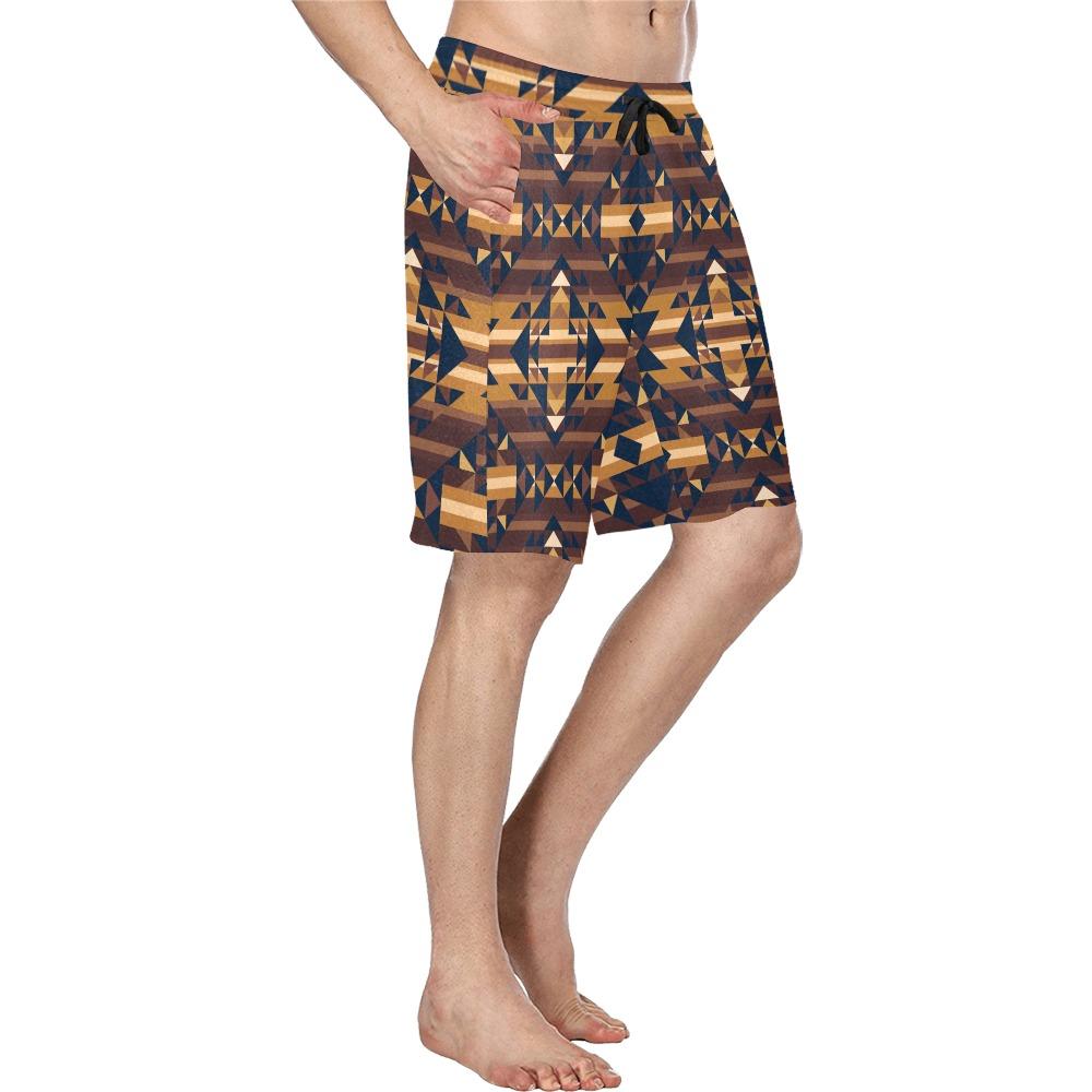 Marron Cloud Men's All Over Print Casual Shorts (Model L23) short e-joyer