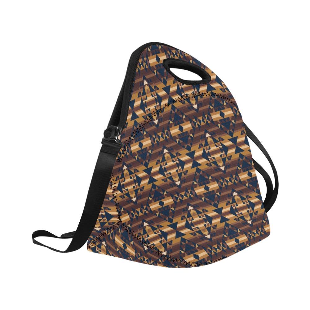 Marron Cloud Neoprene Lunch Bag/Large (Model 1669) bag e-joyer