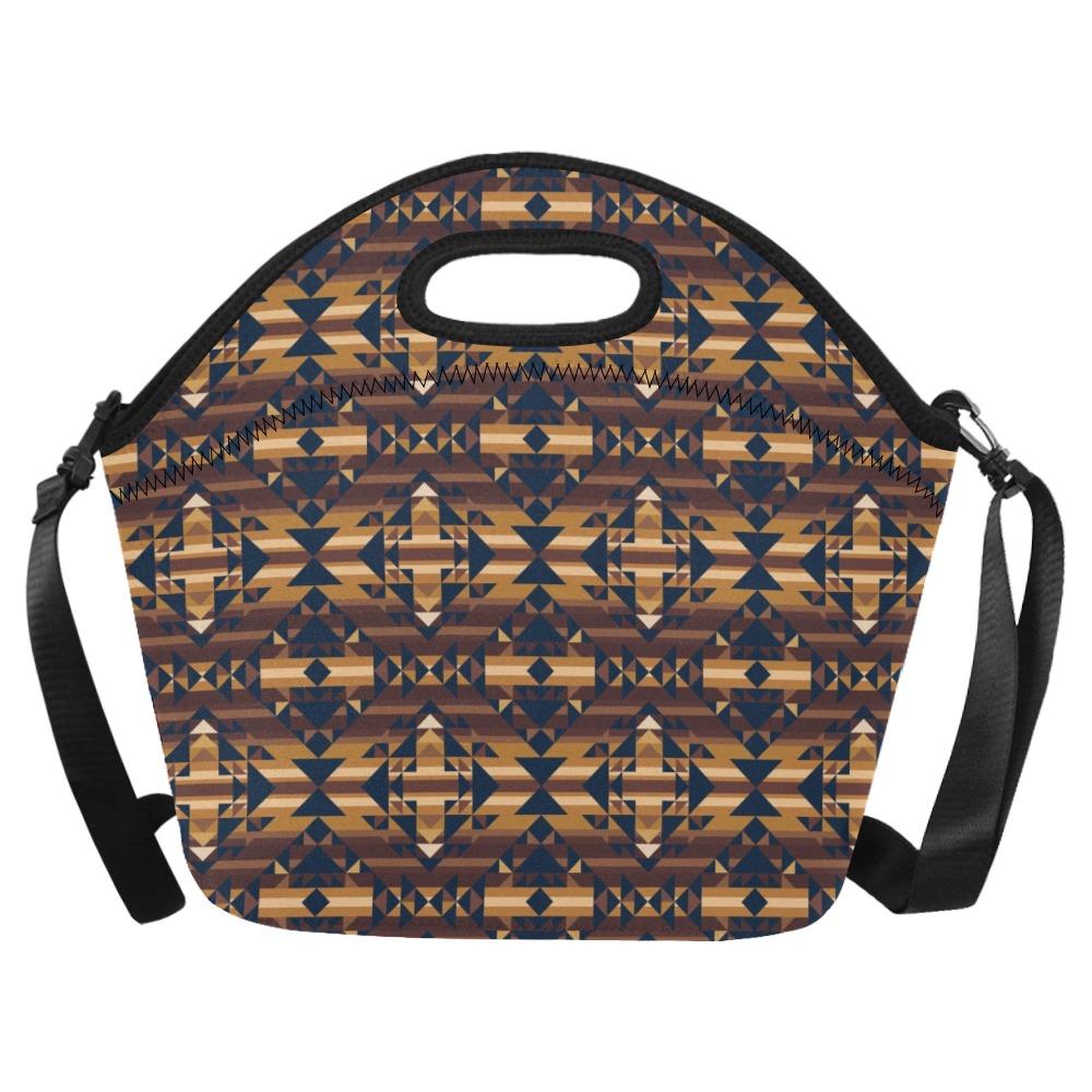 Marron Cloud Neoprene Lunch Bag/Large (Model 1669) bag e-joyer