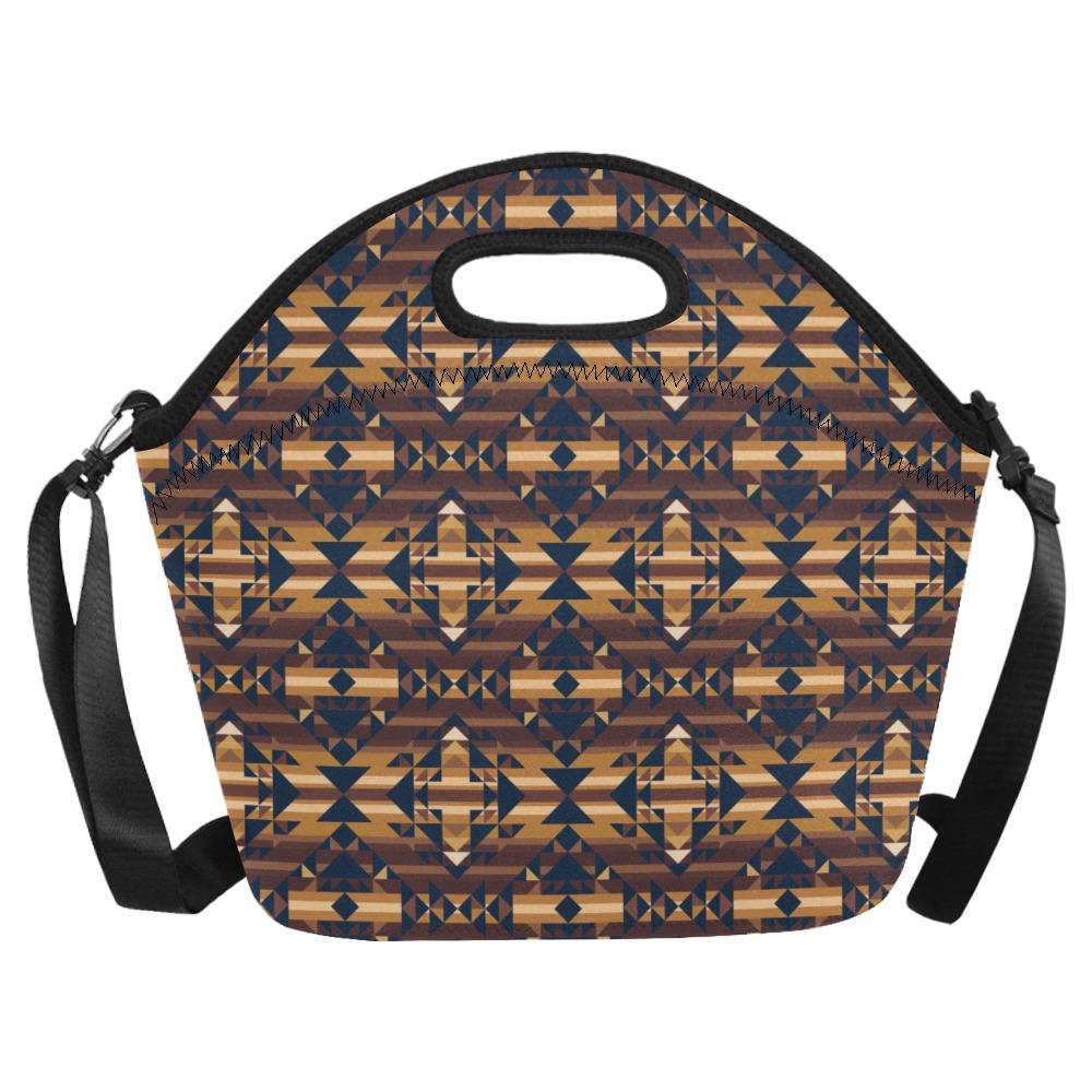 Marron Cloud Neoprene Lunch Bag/Large (Model 1669) bag e-joyer