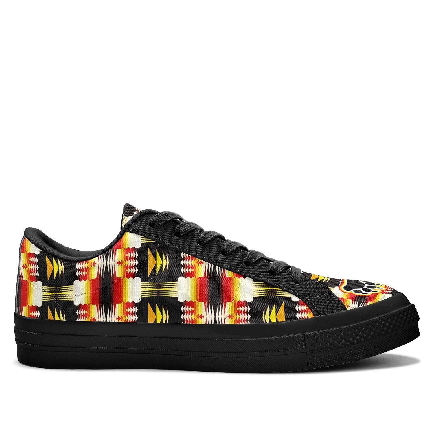 Medicine Wheel Sage Bearpaw Aapisi Low Top Canvas Shoes Black Sole 49 Dzine