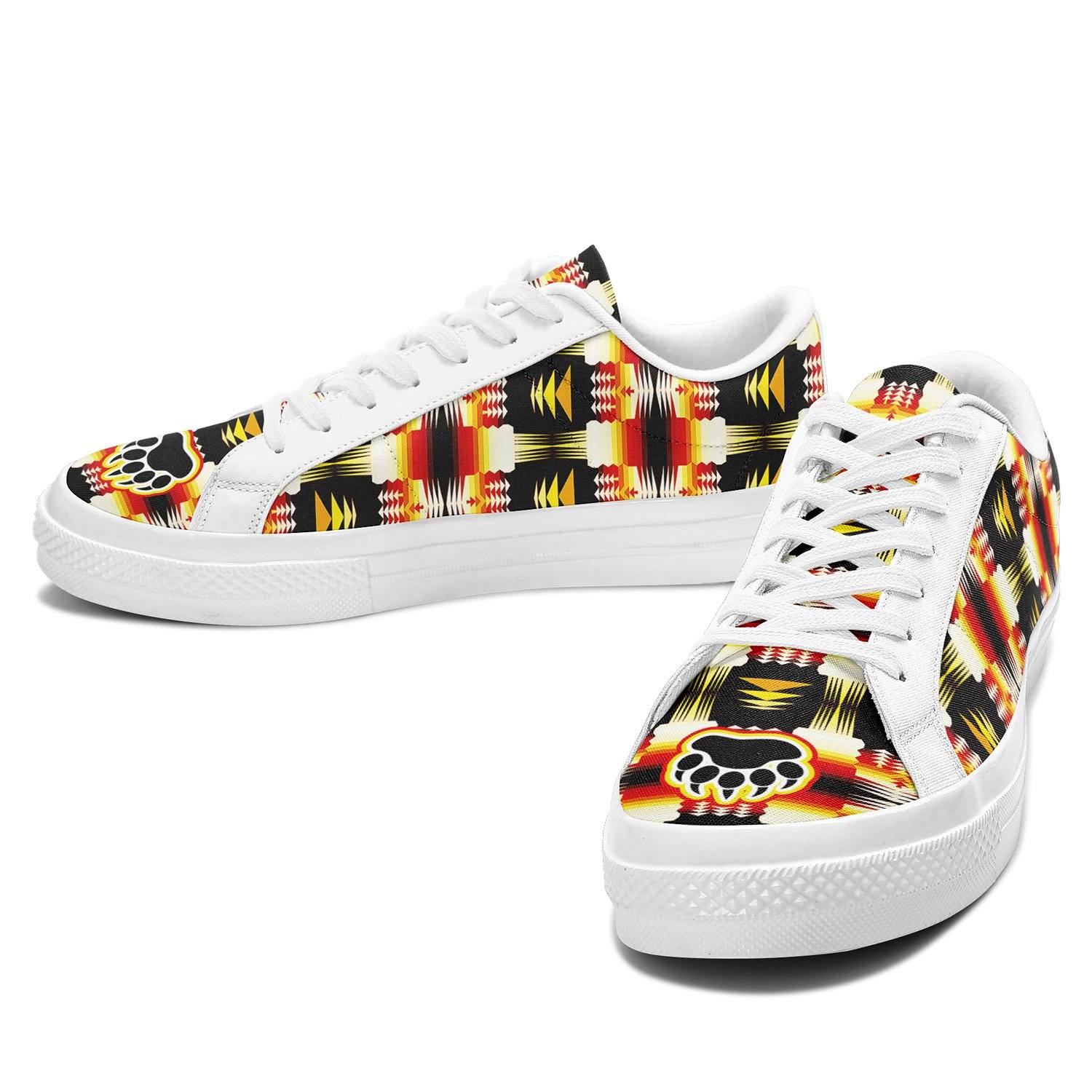 Medicine Wheel Sage Bearpaw Aapisi Low Top Canvas Shoes White Sole 49 Dzine