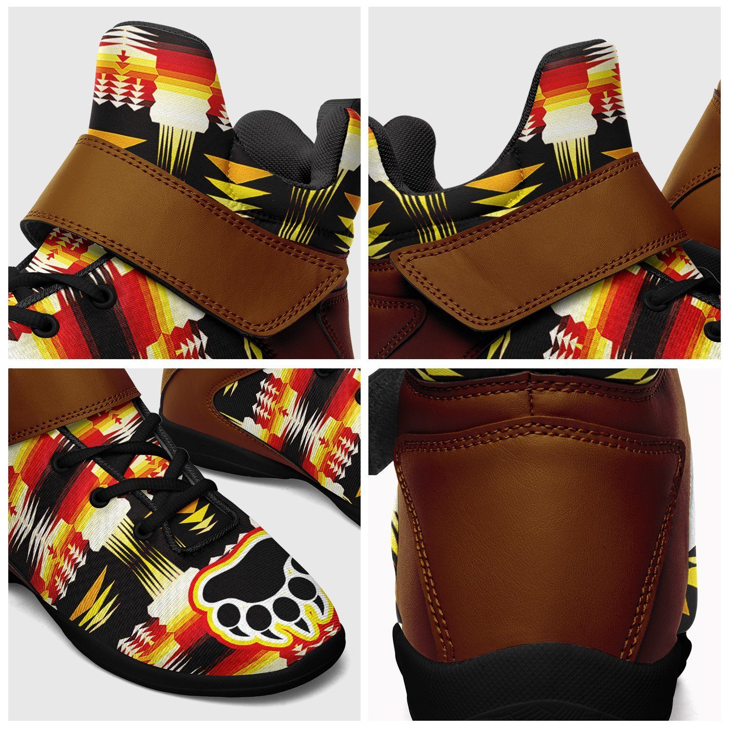 Medicine Wheel Sage Bearpaw Ipottaa Basketball / Sport High Top Shoes - Black Sole 49 Dzine