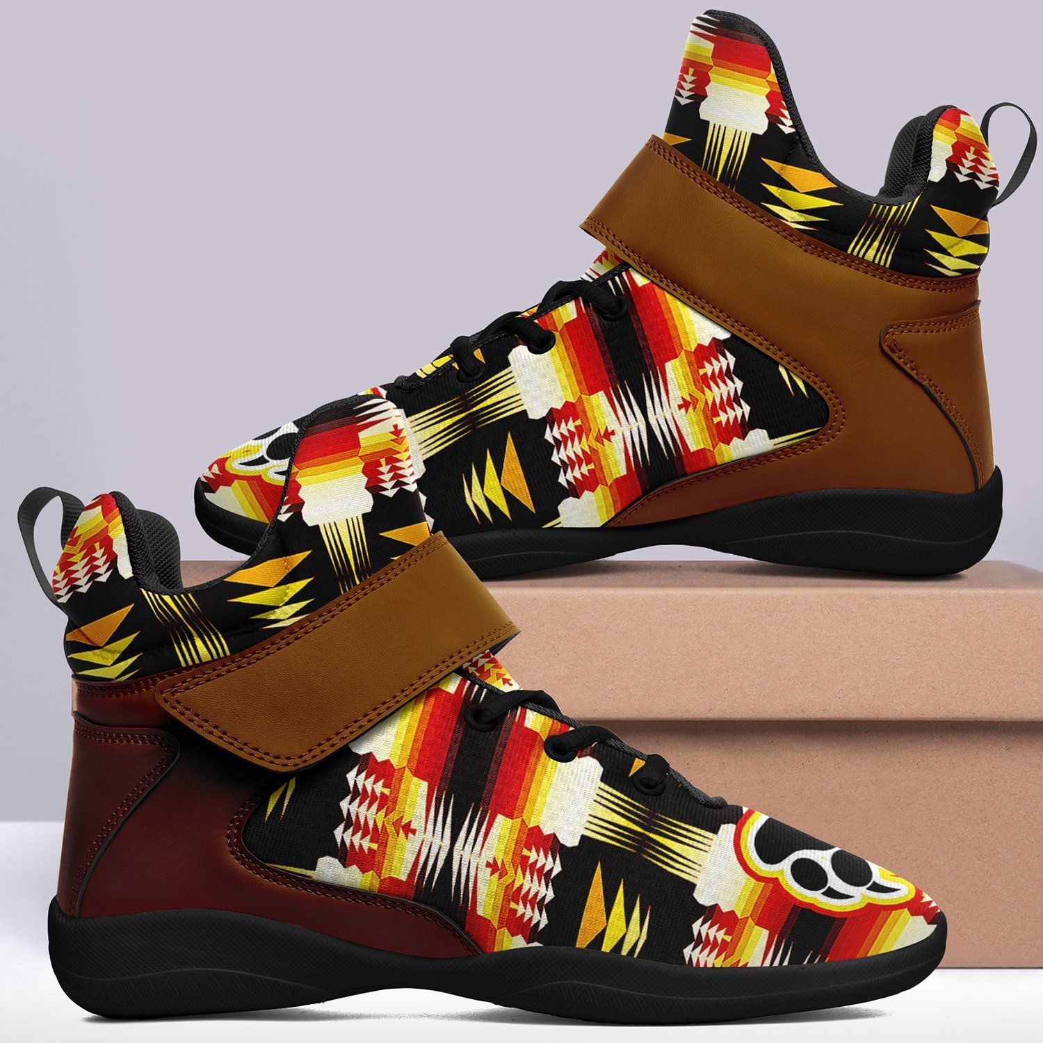 Medicine Wheel Sage Bearpaw Ipottaa Basketball / Sport High Top Shoes - Black Sole 49 Dzine