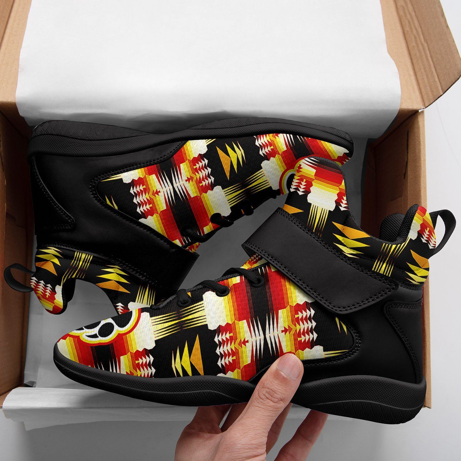 Medicine Wheel Sage Bearpaw Ipottaa Basketball / Sport High Top Shoes - Black Sole 49 Dzine