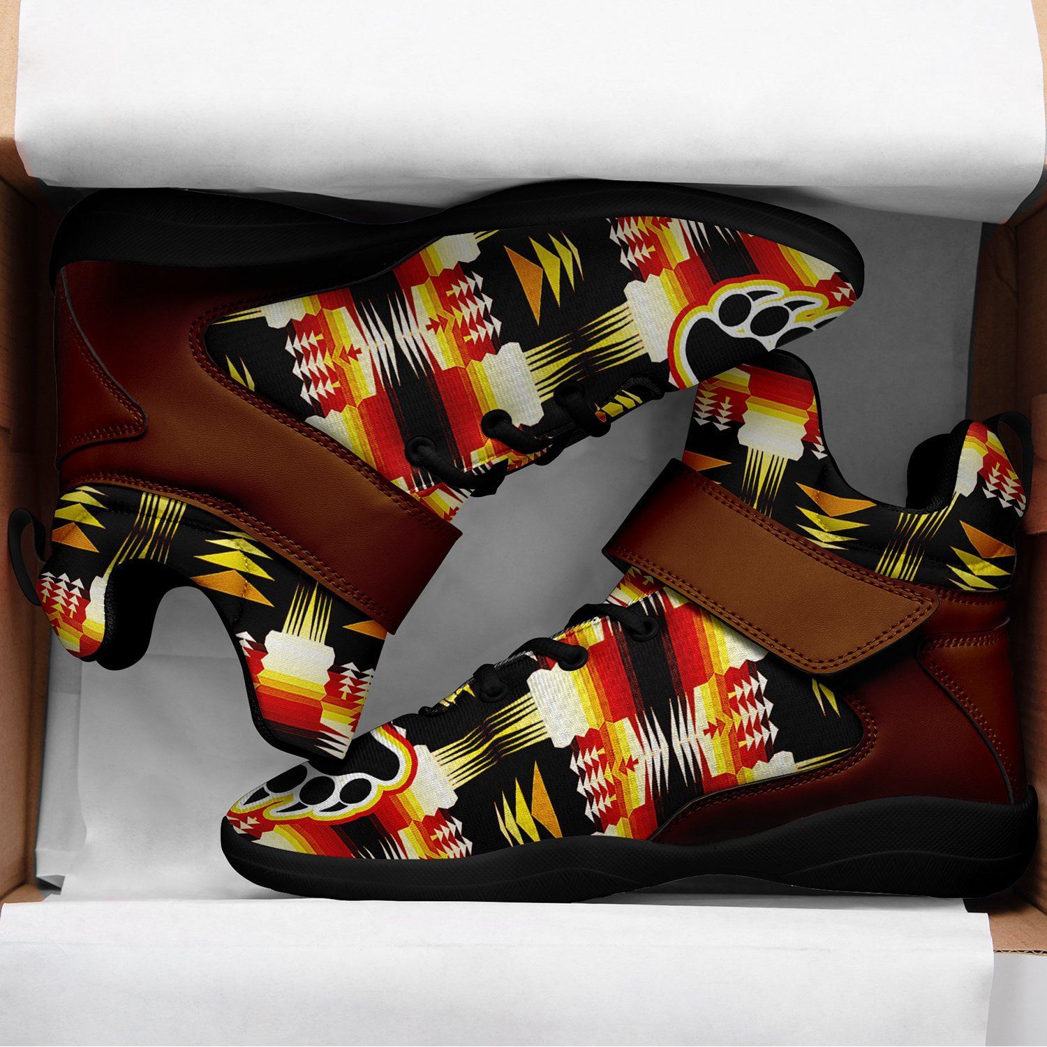 Medicine Wheel Sage Bearpaw Ipottaa Basketball / Sport High Top Shoes - Black Sole 49 Dzine