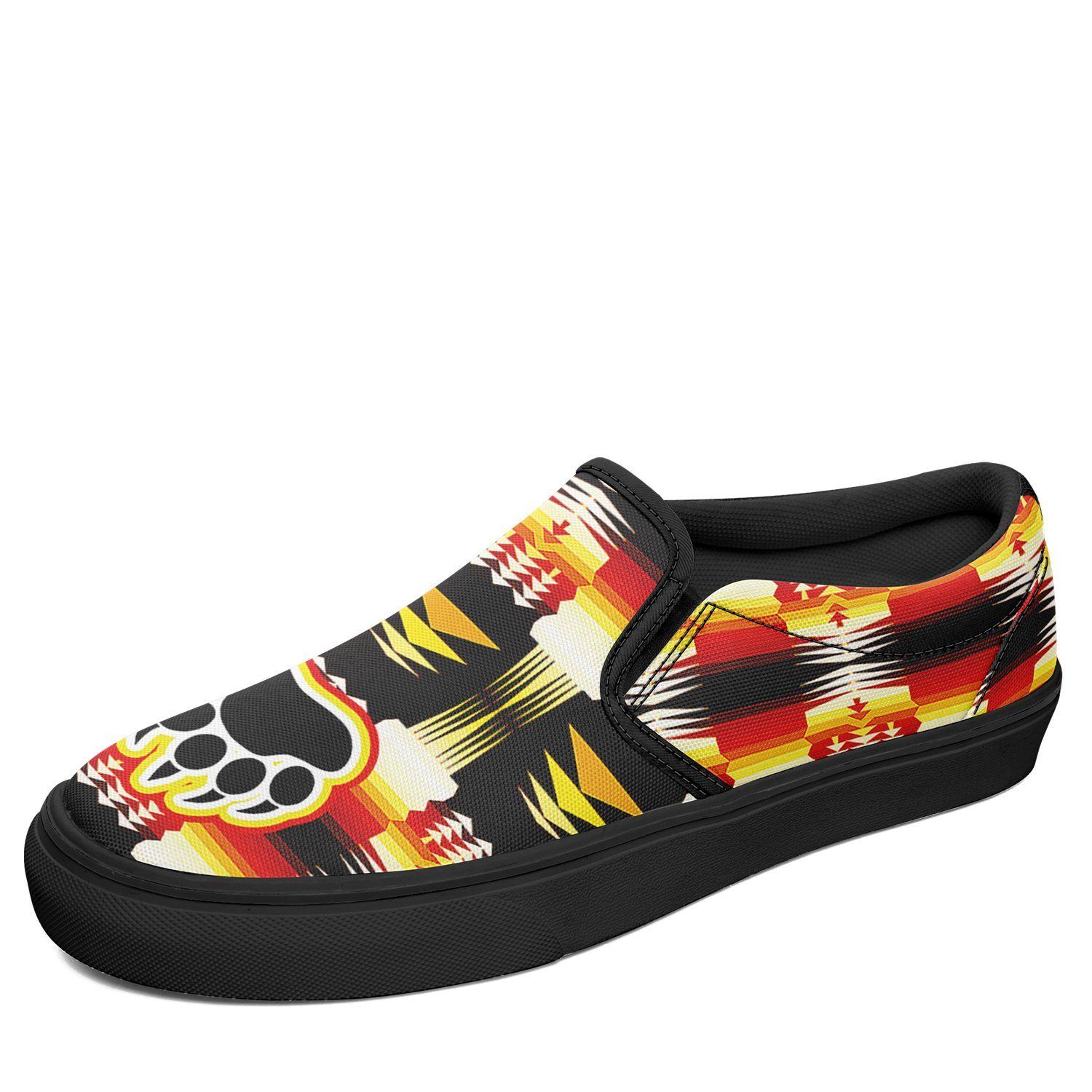 Medicine Wheel Sage Bearpaw Otoyimm Kid's Canvas Slip On Shoes 49 Dzine US Youth 1 / EUR 32 Black Sole