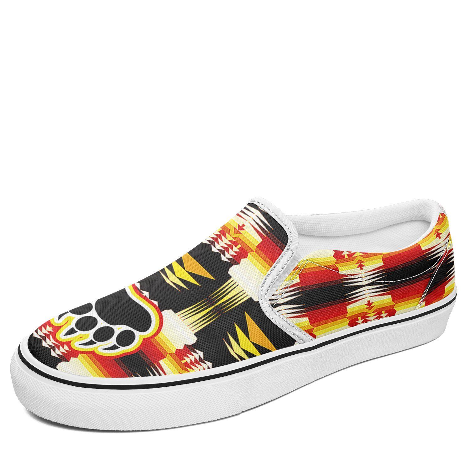 Medicine Wheel Sage Bearpaw Otoyimm Kid's Canvas Slip On Shoes 49 Dzine US Youth 1 / EUR 32 White Sole