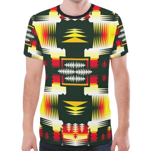 Medicine Wheel Sage II New All Over Print T-shirt for Men/Large Size (Model T45) New All Over Print T-shirt for Men/Large (T45) e-joyer