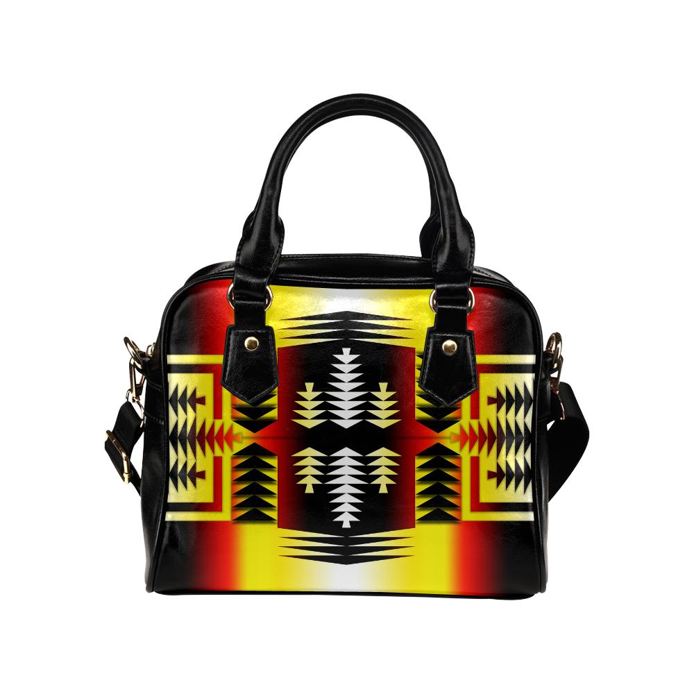 Medicine Wheel Strips Basketball Shoulder Handbag (Model 1634) Shoulder Handbags (1634) e-joyer