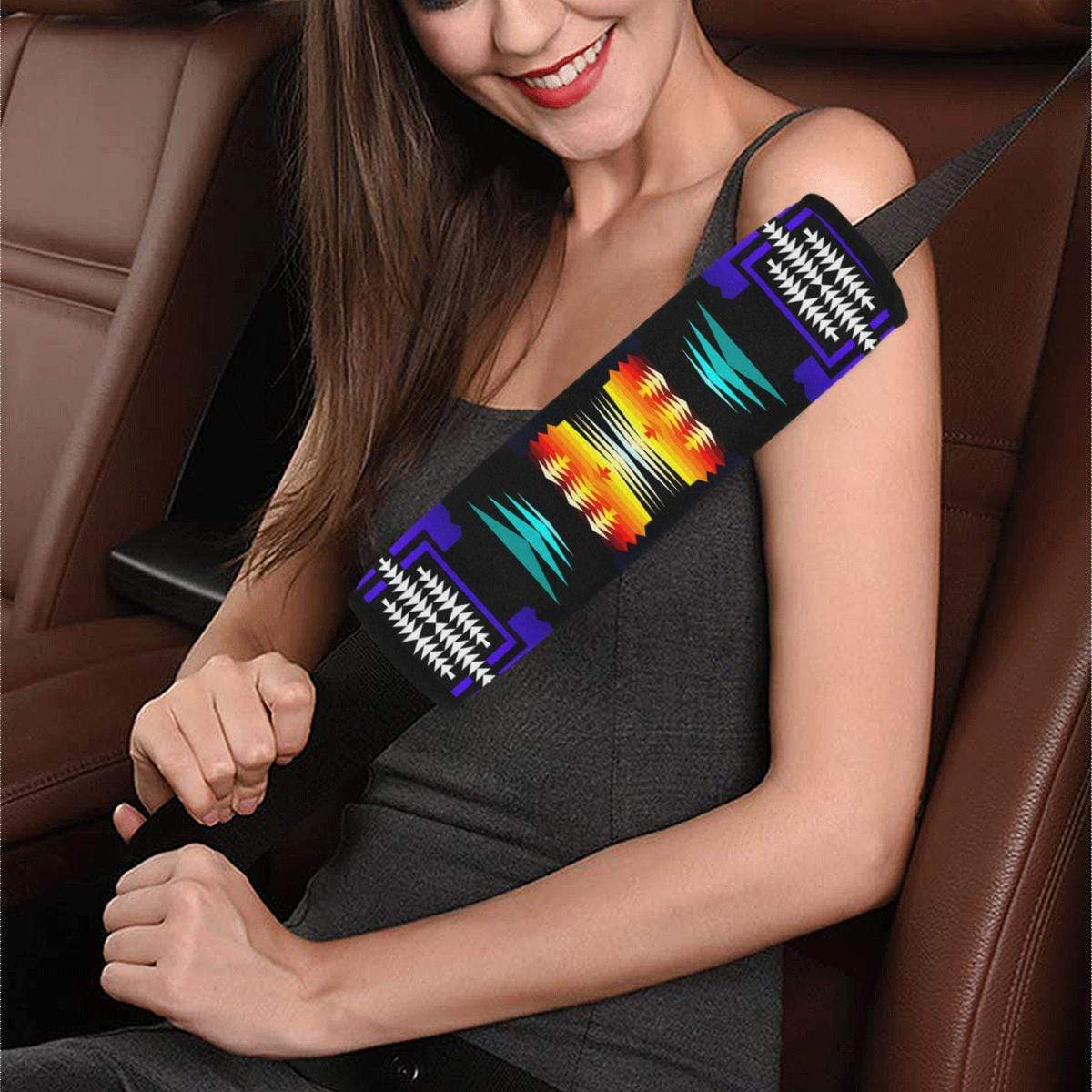 midnight sage fire II Car Seat Belt Cover 7''x12.6'' Car Seat Belt Cover 7''x12.6'' e-joyer