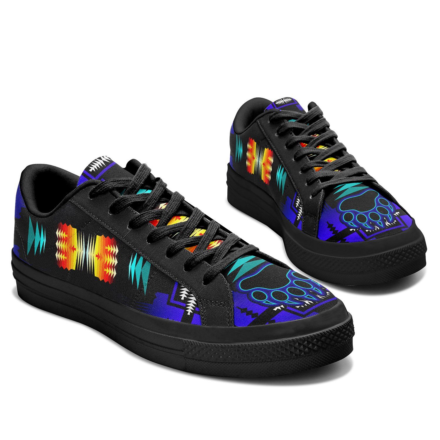 Midnight Sage Fire with Bearpaw Aapisi Low Top Canvas Shoes Black Sole 49 Dzine