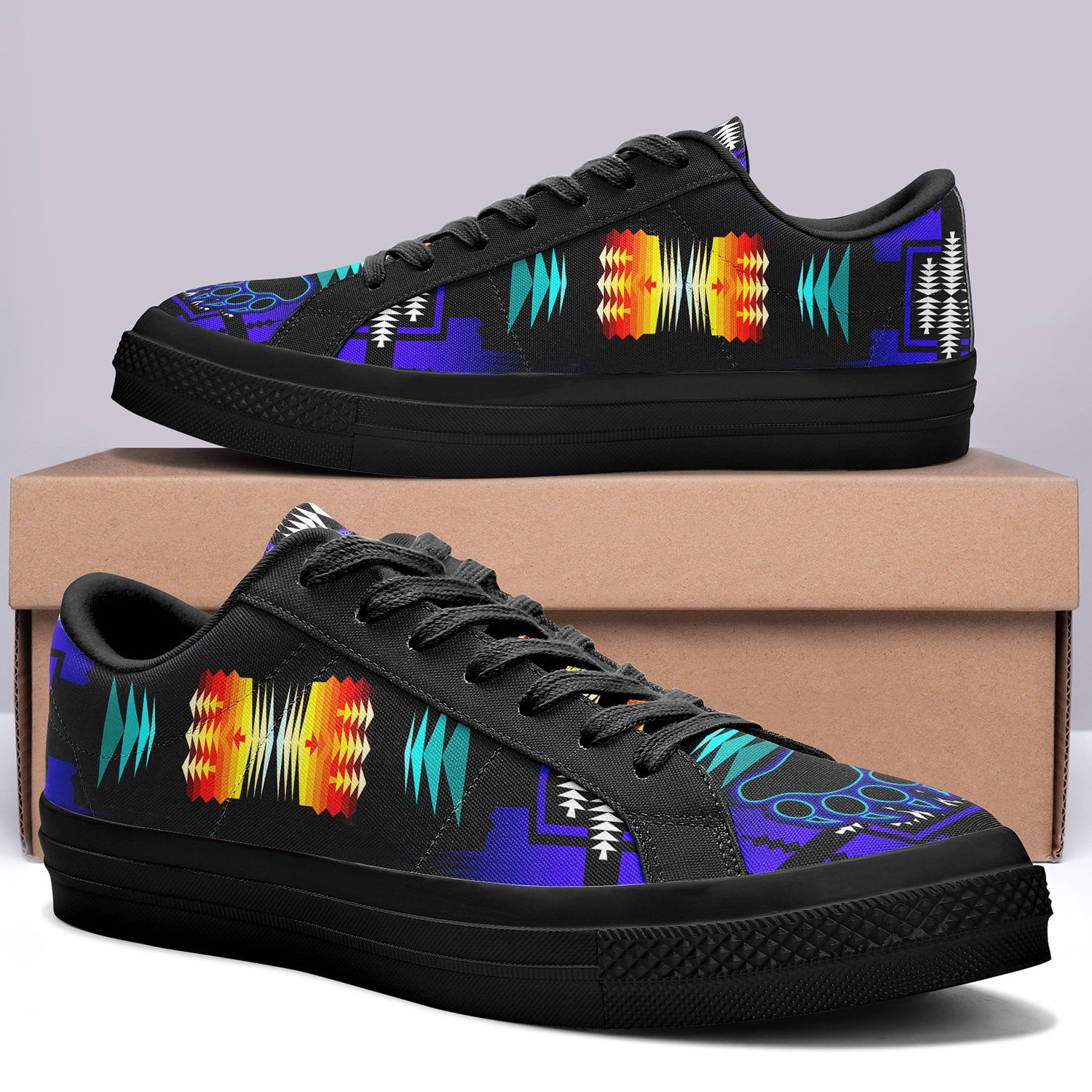 Midnight Sage Fire with Bearpaw Aapisi Low Top Canvas Shoes Black Sole 49 Dzine