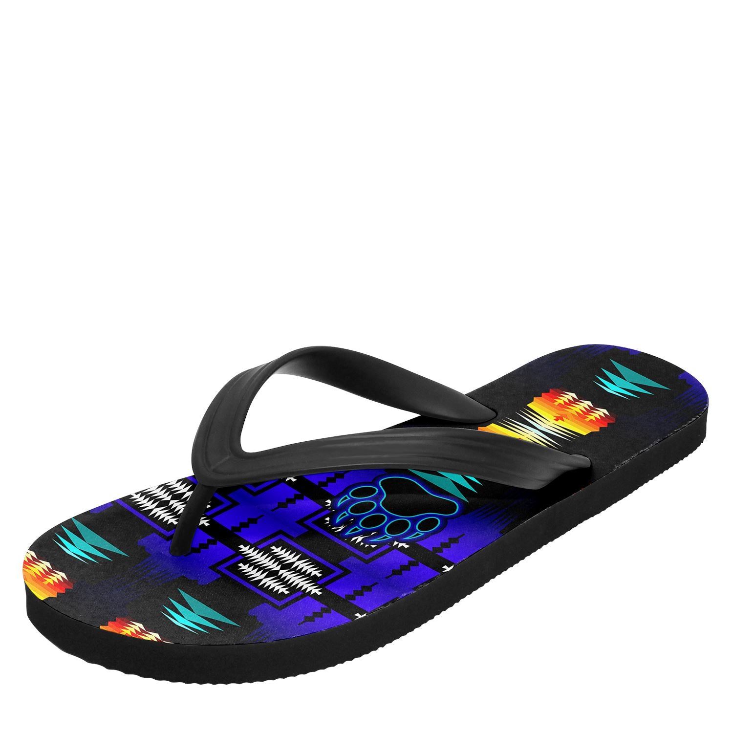 Midnight Sage Fire with Bearpaw Flip Flops 49 Dzine