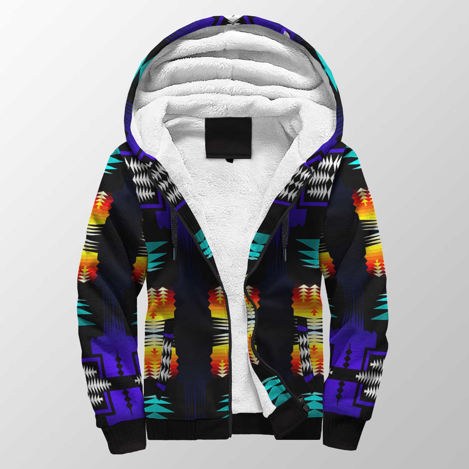 Midnight Sage Fire with Bearpaw Sherpa Hoodie 49 Dzine