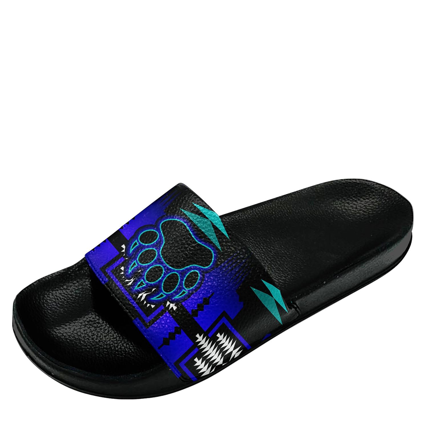 Midnight Sage Fire with Bearpaw Slide Sandals 49 Dzine