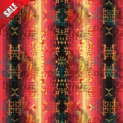 Mini Soleil Fusion Rouge Poplin Fabric By the Yard Fabric NBprintex