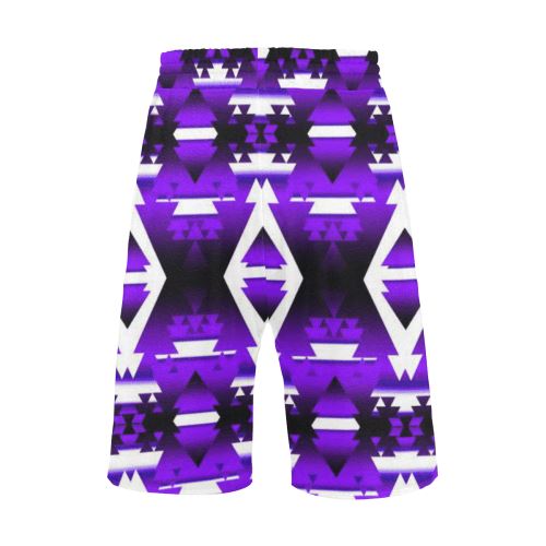 Moon Shadow Winter Camp Men's All Over Print Casual Shorts (Model L23) Men's Casual Shorts (L23) e-joyer