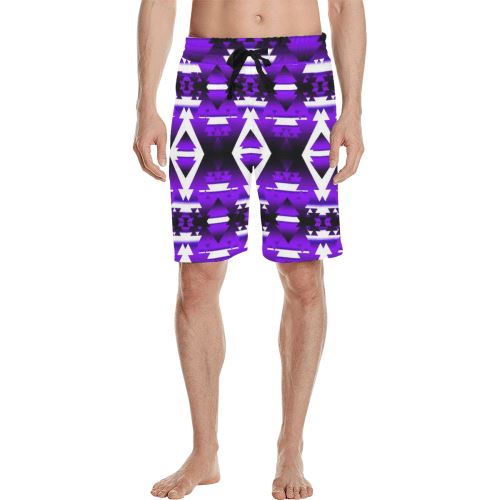 Moon Shadow Winter Camp Men's All Over Print Casual Shorts (Model L23) Men's Casual Shorts (L23) e-joyer