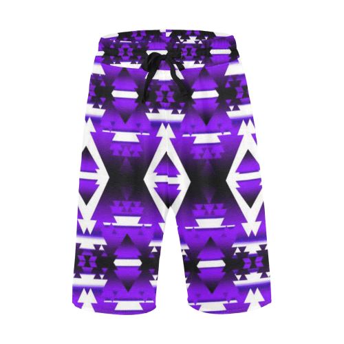 Moon Shadow Winter Camp Men's All Over Print Casual Shorts (Model L23) Men's Casual Shorts (L23) e-joyer