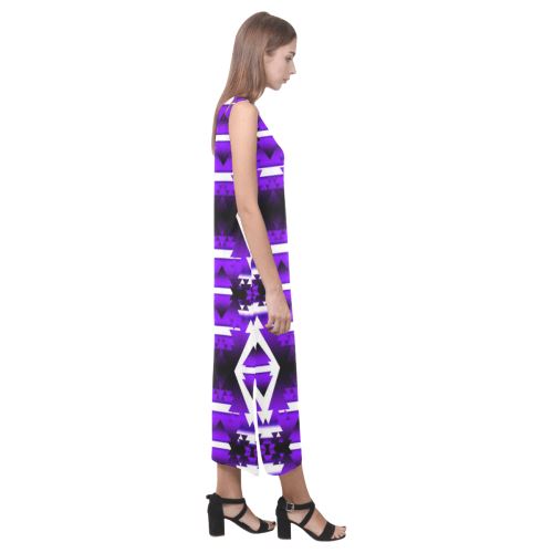 Moon Shadow Winter Camp Phaedra Sleeveless Open Fork Long Dress (Model D08) Phaedra Sleeveless Open Fork Long Dress (D08) e-joyer