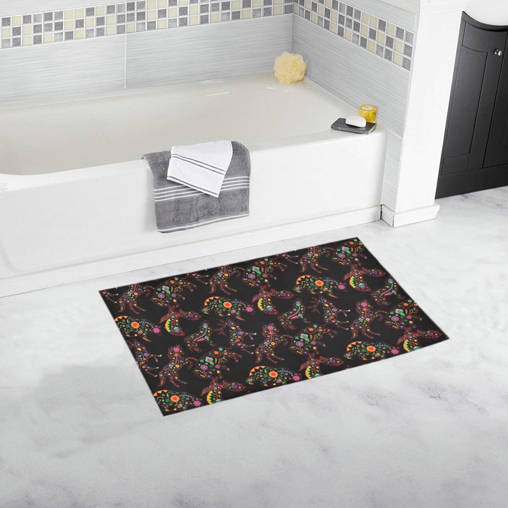 Neon Floral Animals Bath Rug 16''x 28'' Bath Rug 16''x 28'' e-joyer