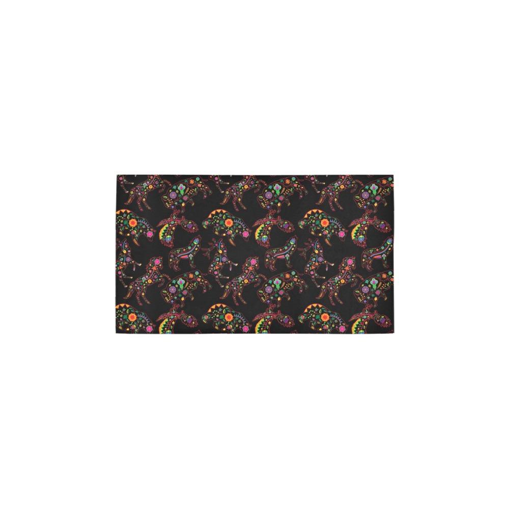 Neon Floral Animals Bath Rug 16''x 28'' Bath Rug 16''x 28'' e-joyer
