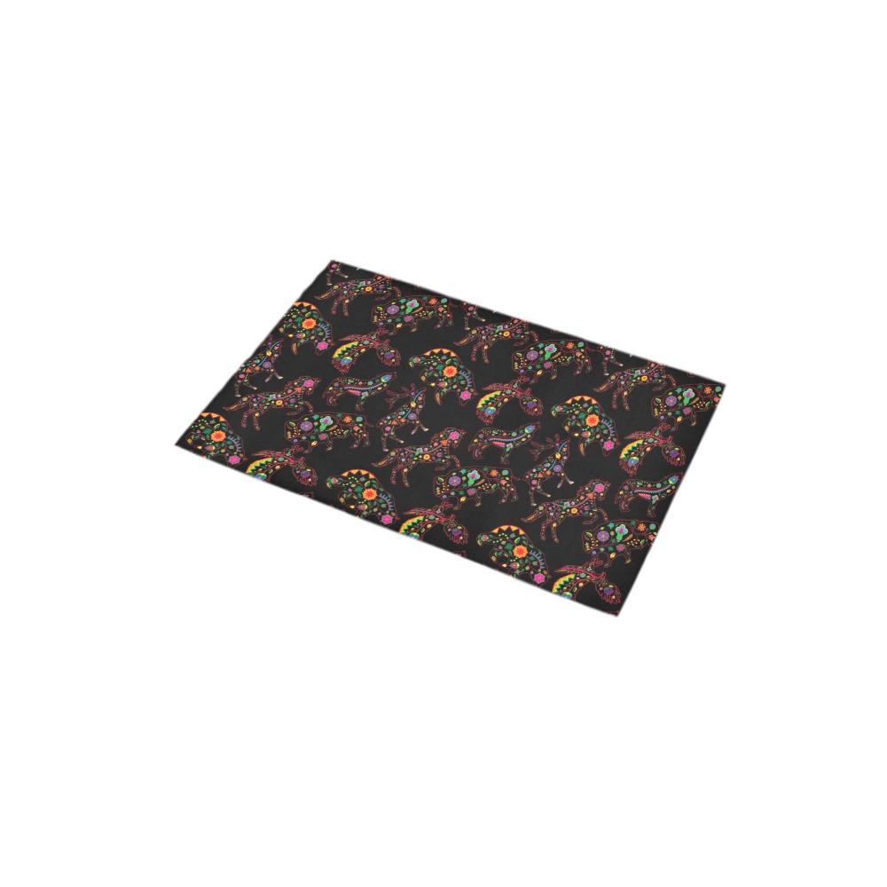 Neon Floral Animals Bath Rug 16''x 28'' Bath Rug 16''x 28'' e-joyer