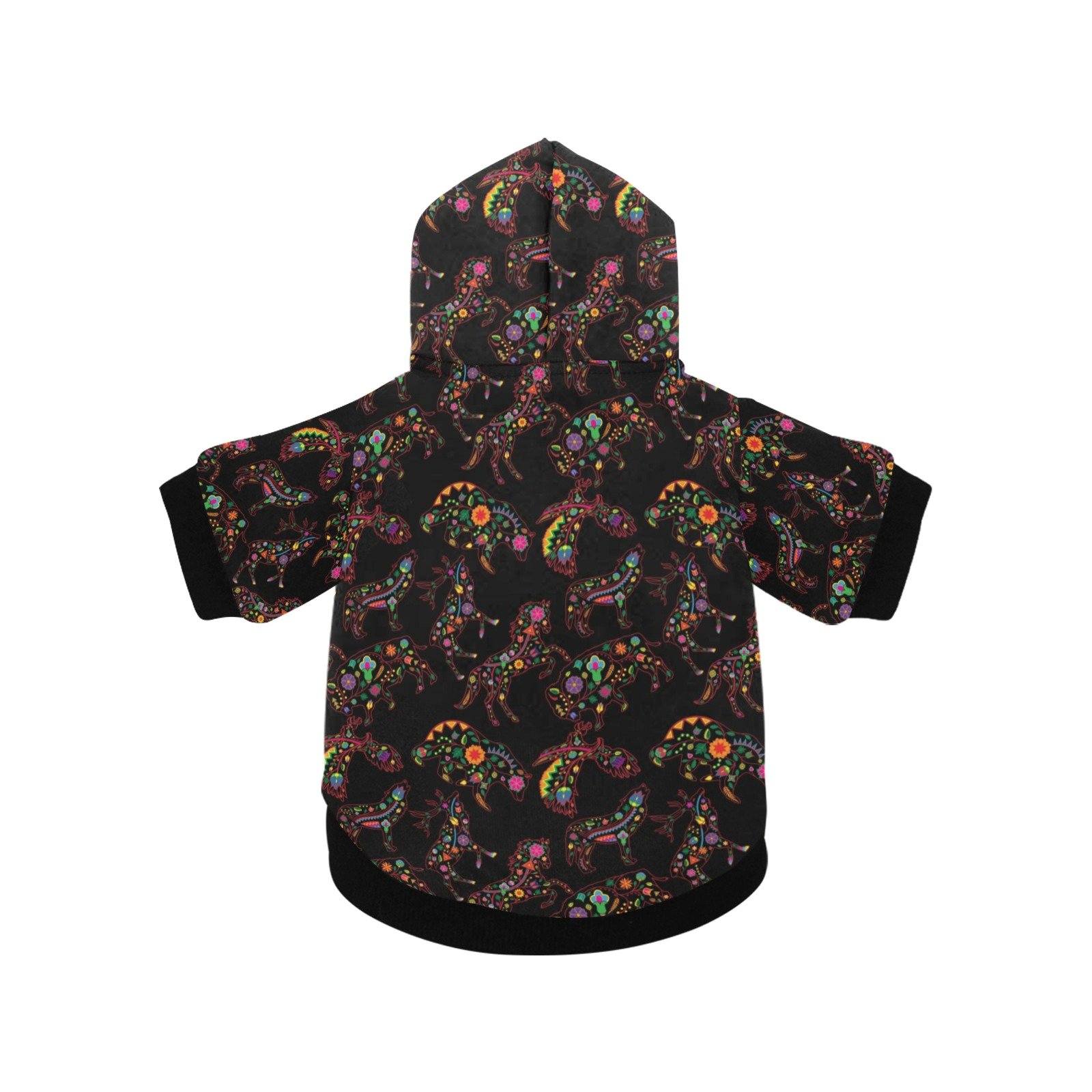 Neon Floral Animals Pet Dog Hoodie Pet Dog Hoodie e-joyer