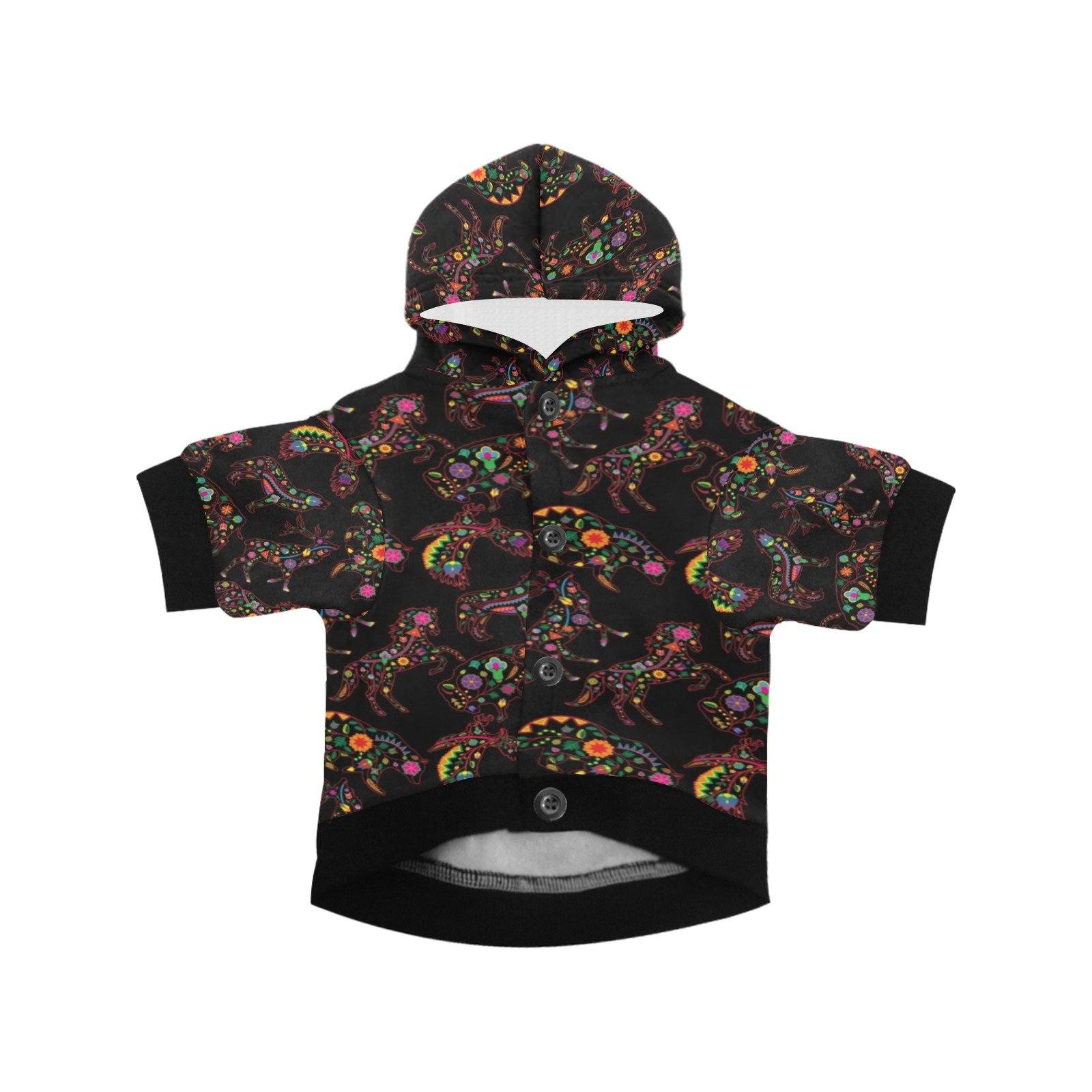 Neon Floral Animals Pet Dog Hoodie Pet Dog Hoodie e-joyer