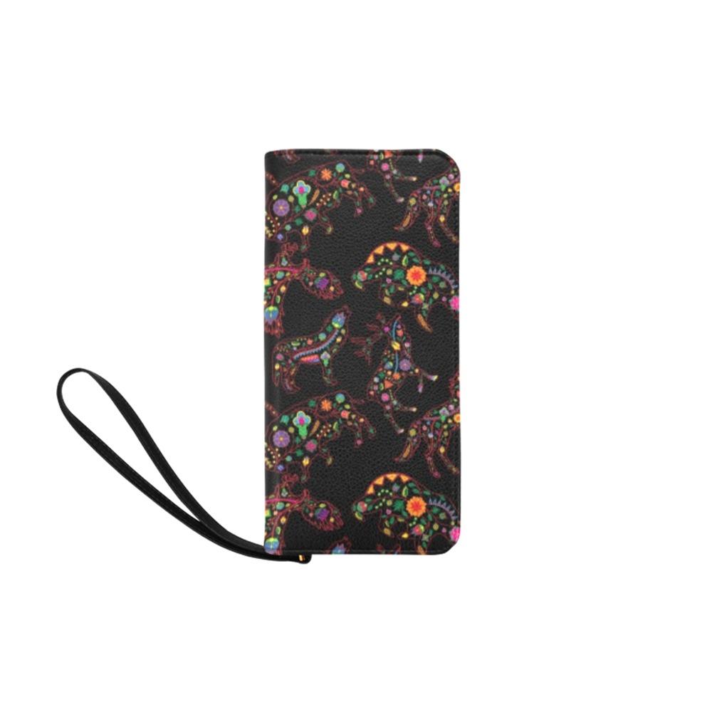 Neon Floral Animals Women's Clutch Purse (Model 1637) Women's Clutch Purse (1637) e-joyer