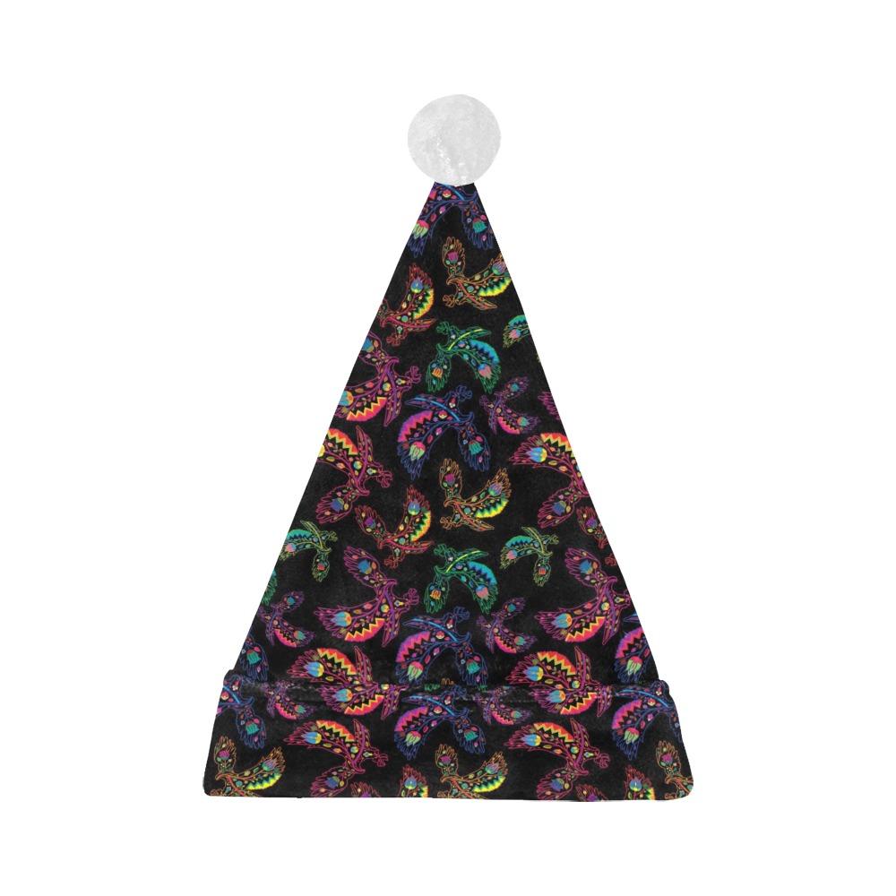Neon Floral Eagles Santa Hat Santa Hat e-joyer