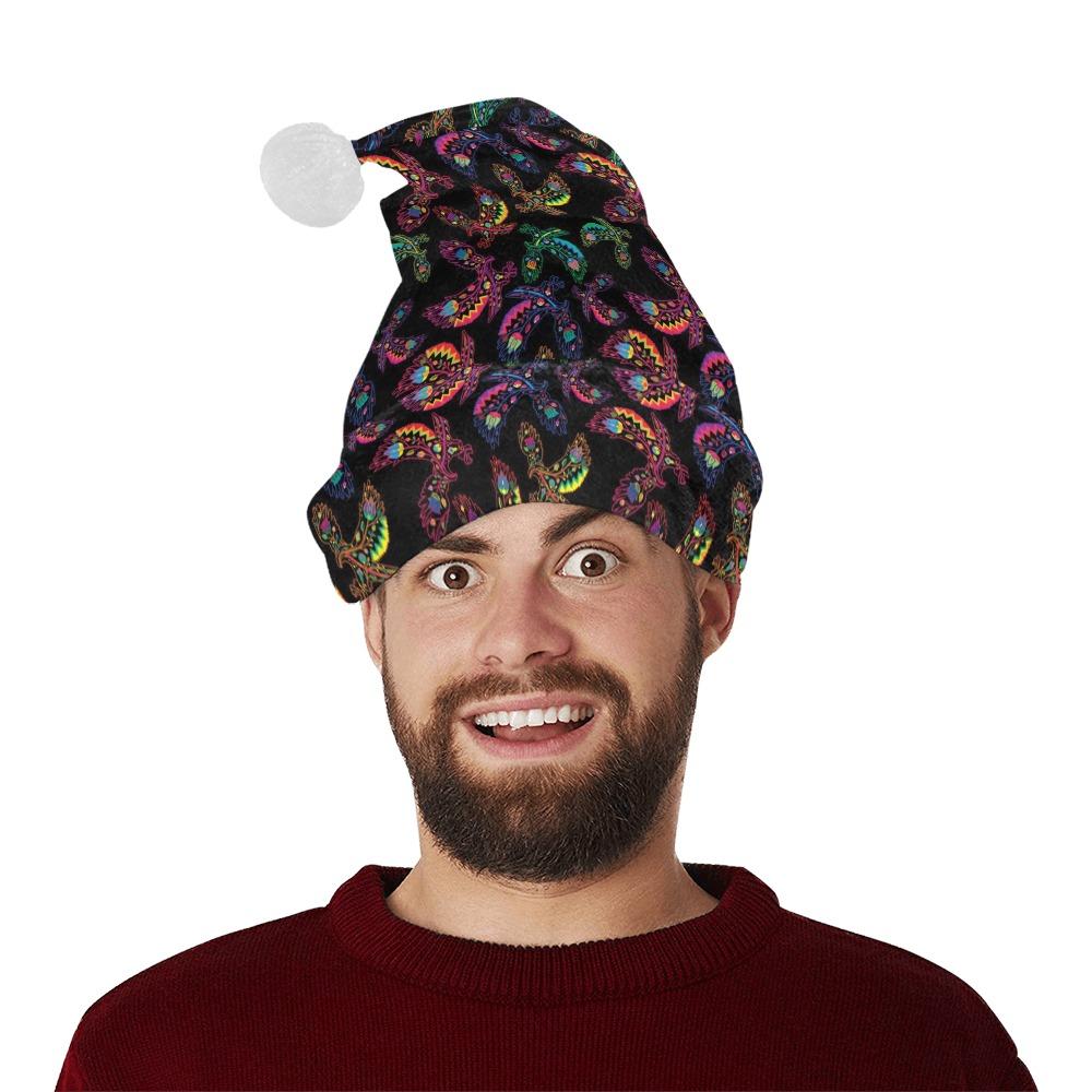 Neon Floral Eagles Santa Hat Santa Hat e-joyer