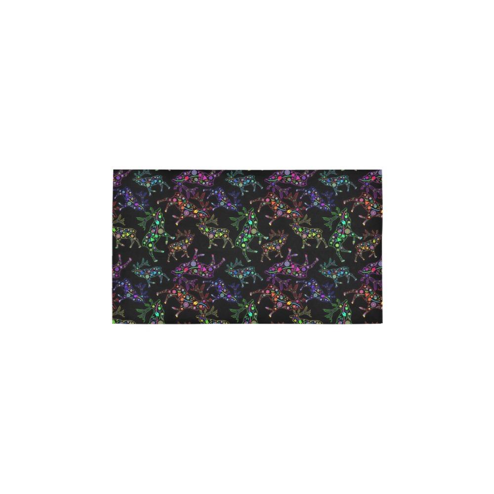 Neon Floral Elks Bath Rug 16''x 28'' Bath Rug 16''x 28'' e-joyer