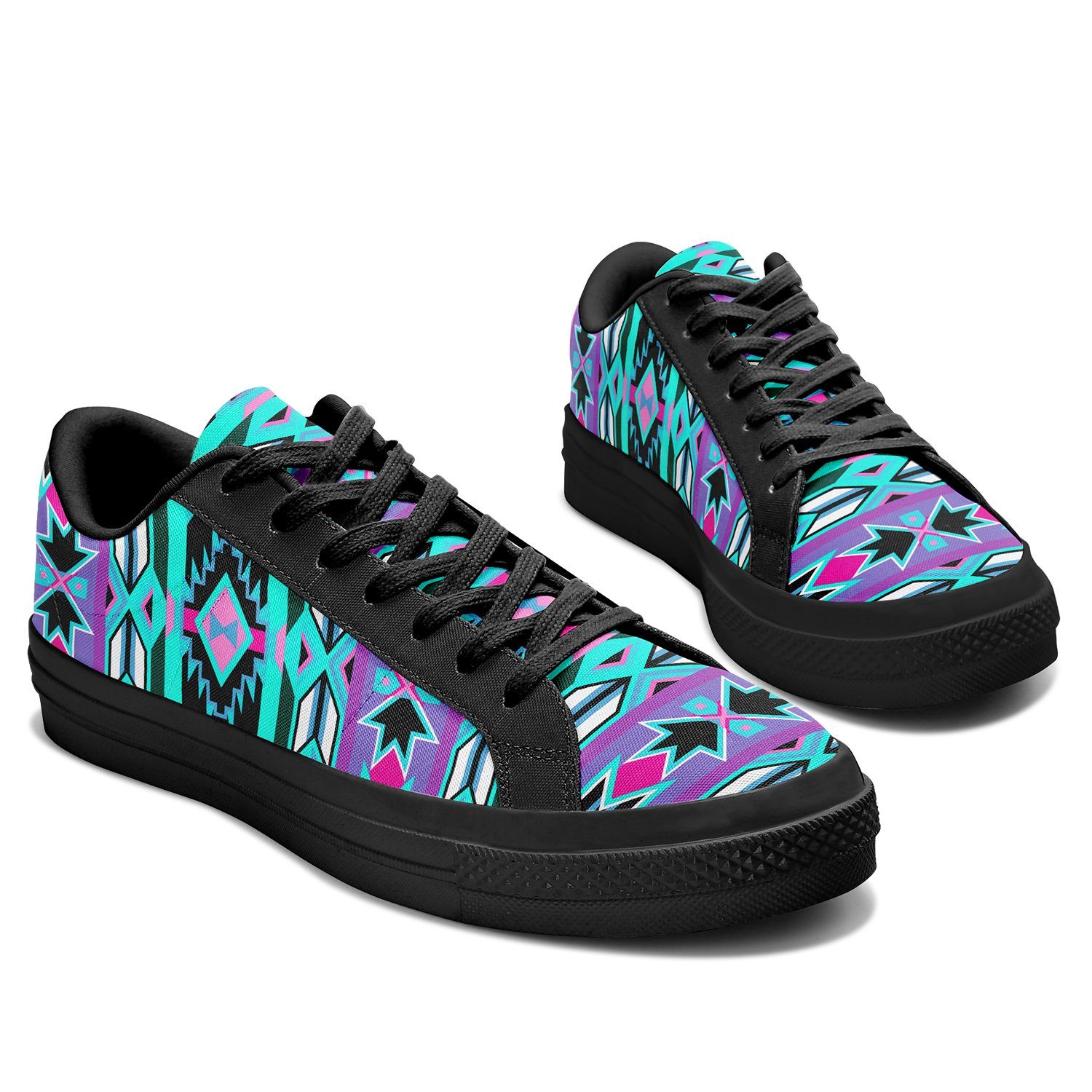 Northeast Journey Aapisi Low Top Canvas Shoes Black Sole 49 Dzine