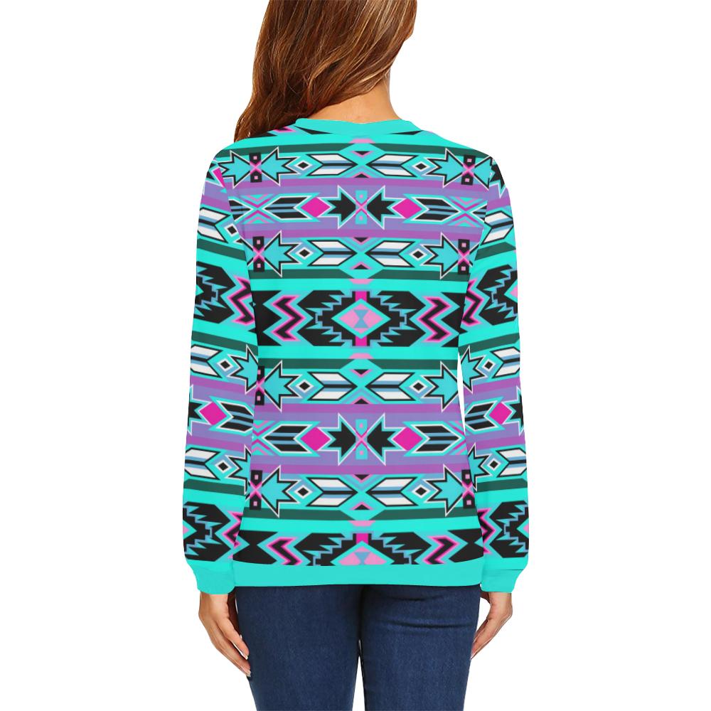 Northeast Journey All Over Print Crewneck Sweatshirt for Women (Model H18) Crewneck Sweatshirt for Women (H18) e-joyer