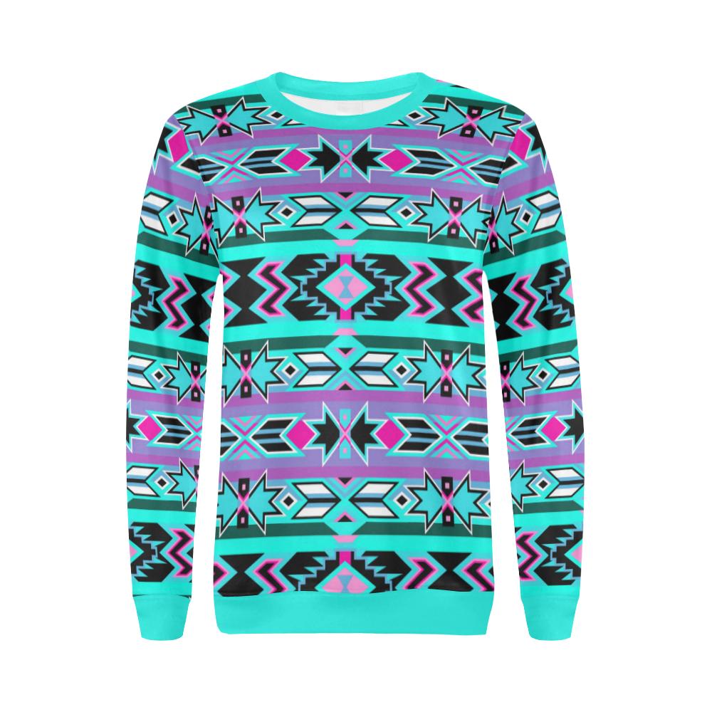 Northeast Journey All Over Print Crewneck Sweatshirt for Women (Model H18) Crewneck Sweatshirt for Women (H18) e-joyer