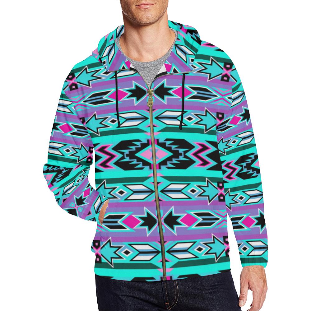 Northeast Journey All Over Print Full Zip Hoodie for Men (Model H14) All Over Print Full Zip Hoodie for Men (H14) e-joyer