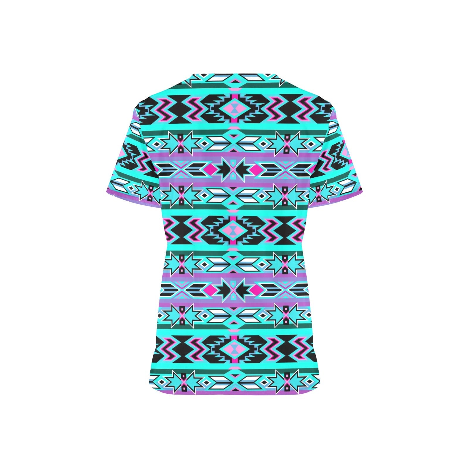 Northeast Journey All Over Print Scrub Top Scrub Top e-joyer