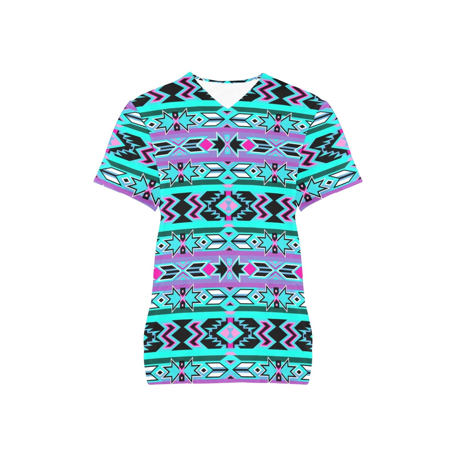 Northeast Journey All Over Print Scrub Top Scrub Top e-joyer