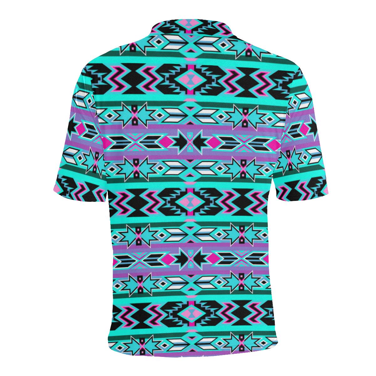 Northeast Journey Men's All Over Print Polo Shirt (Model T55) Men's Polo Shirt (Model T55) e-joyer
