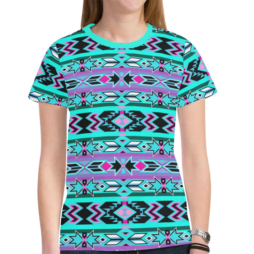 Northeast Journey New All Over Print T-shirt for Women (Model T45) New All Over Print T-shirt for Women (T45) e-joyer