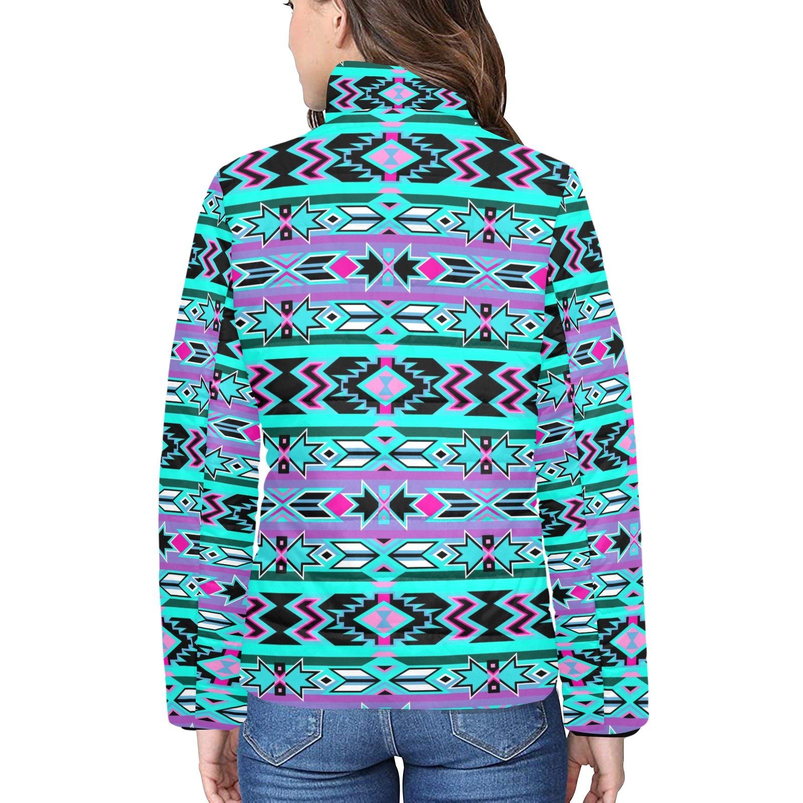 Northeast Journey Women's Stand Collar Padded Jacket (Model H41) jacket e-joyer