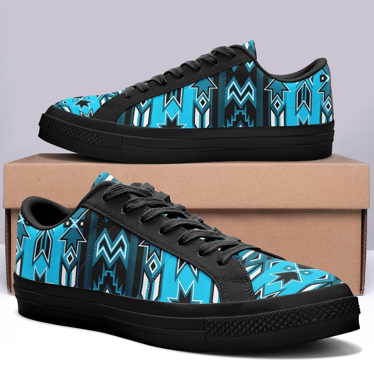 Northern Journey Aapisi Low Top Canvas Shoes Black Sole 49 Dzine
