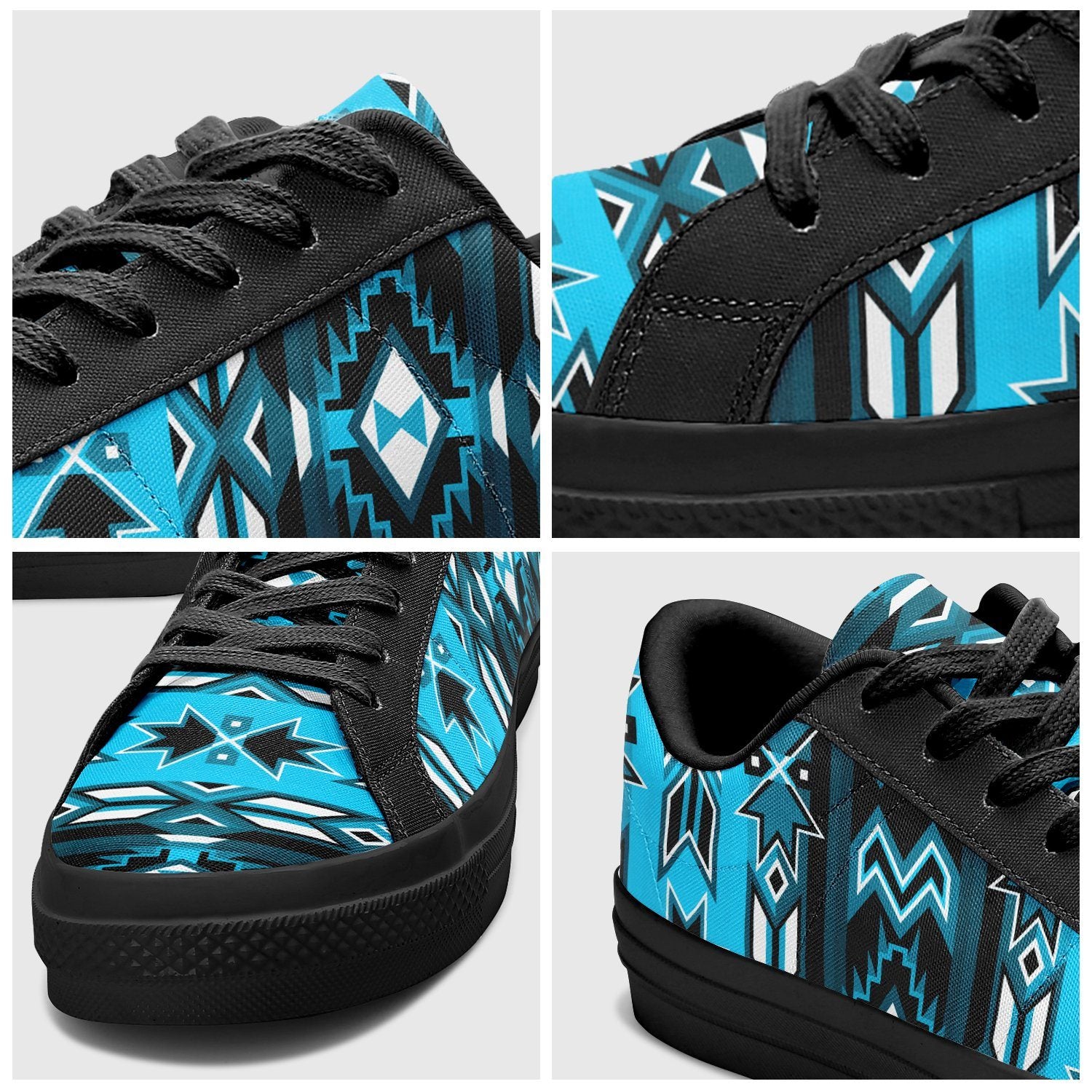 Northern Journey Aapisi Low Top Canvas Shoes Black Sole 49 Dzine