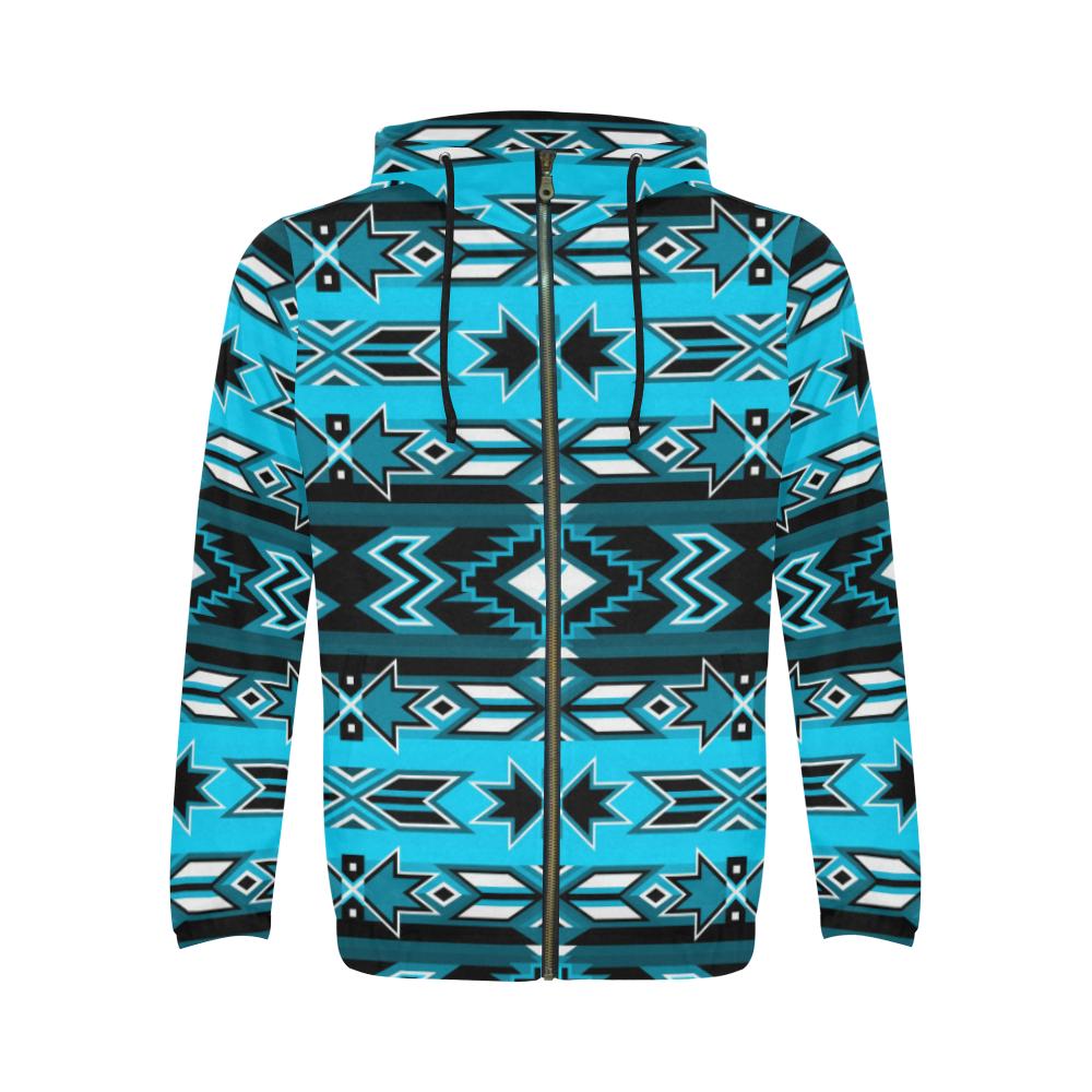 Northern Journey All Over Print Full Zip Hoodie for Men (Model H14) All Over Print Full Zip Hoodie for Men (H14) e-joyer