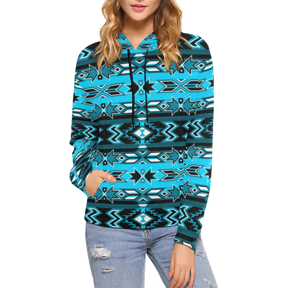 Northern Journey All Over Print Hoodie for Women (USA Size) (Model H13) Hoodie e-joyer